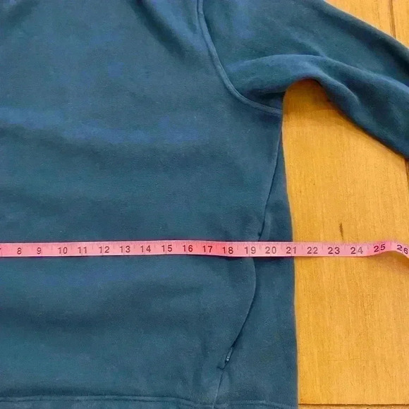 Athleta Womens Pullover Oversized Turtleneck Pockets Poly Cotton Thumb Holes M - Picture 7 of 12